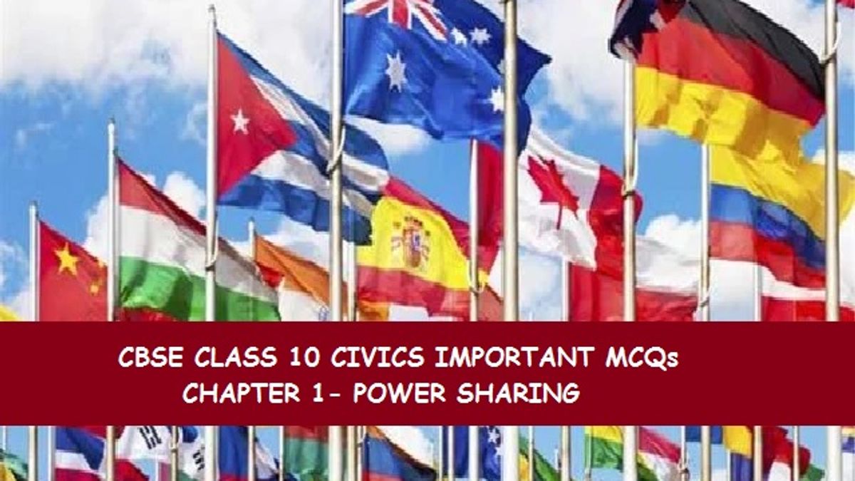 CBSE 10 Civics Chapter 1 MCQ